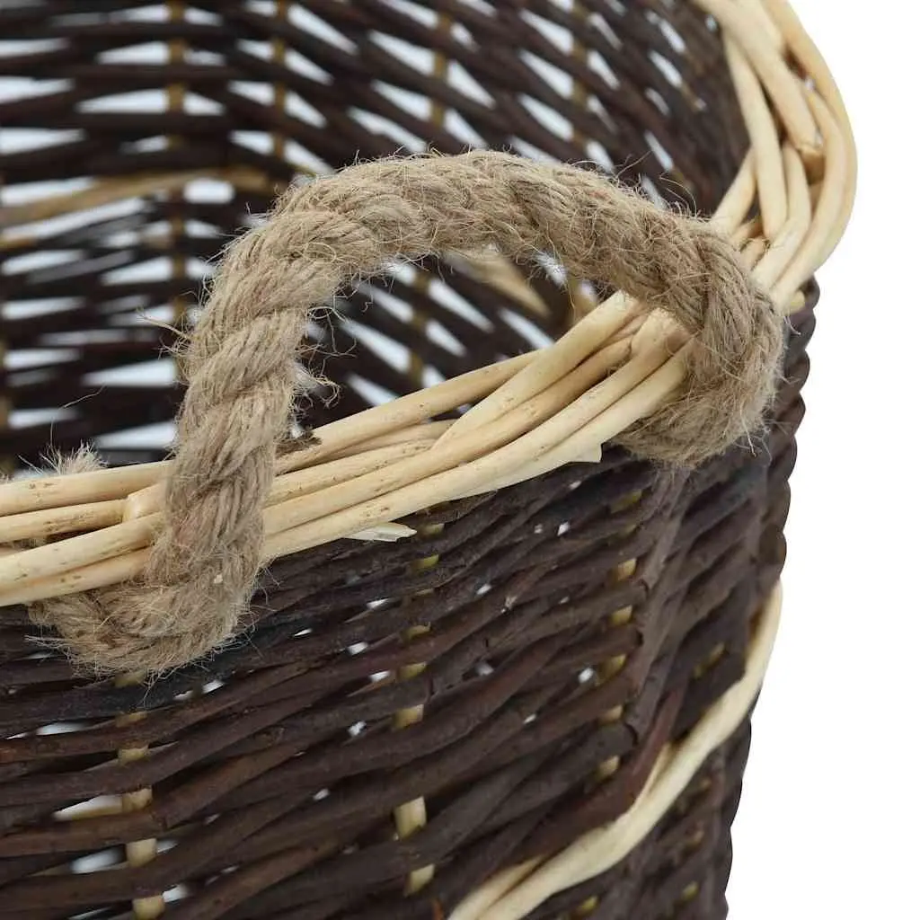 Firewood Backpack Carrier Brown Natural Willow Log Storage Transport