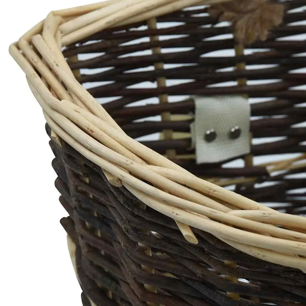 Firewood Backpack Carrier Brown Natural Willow Log Storage Transport