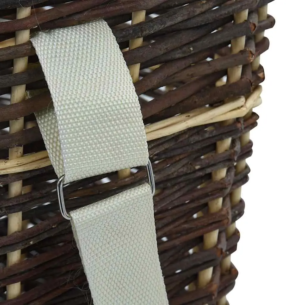 Firewood Backpack Carrier Brown Natural Willow Log Storage Transport