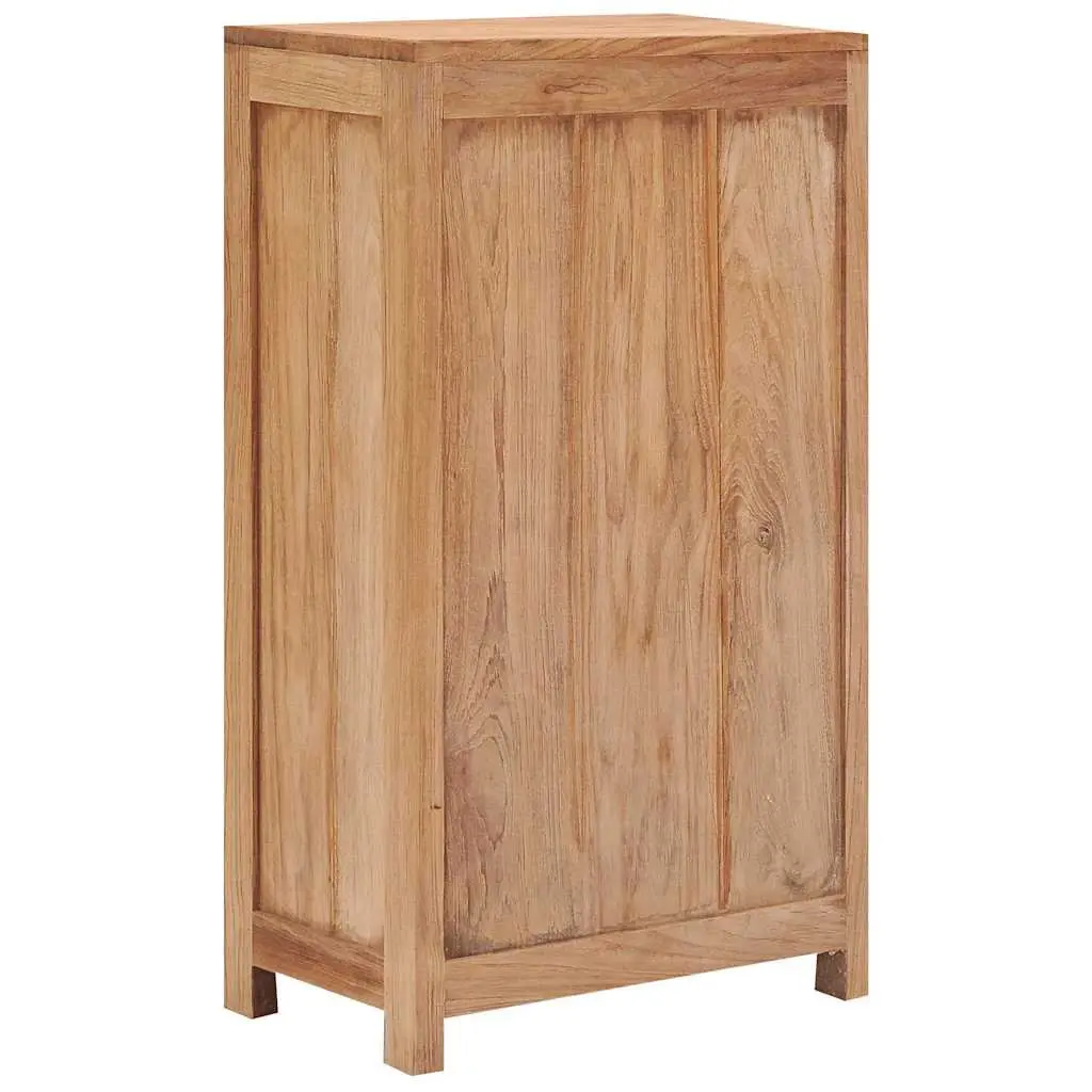 Sideboard Cabinet Brown 50x30x90 cm Solid Teak Wood Storage Buffet Rustic Colonial
