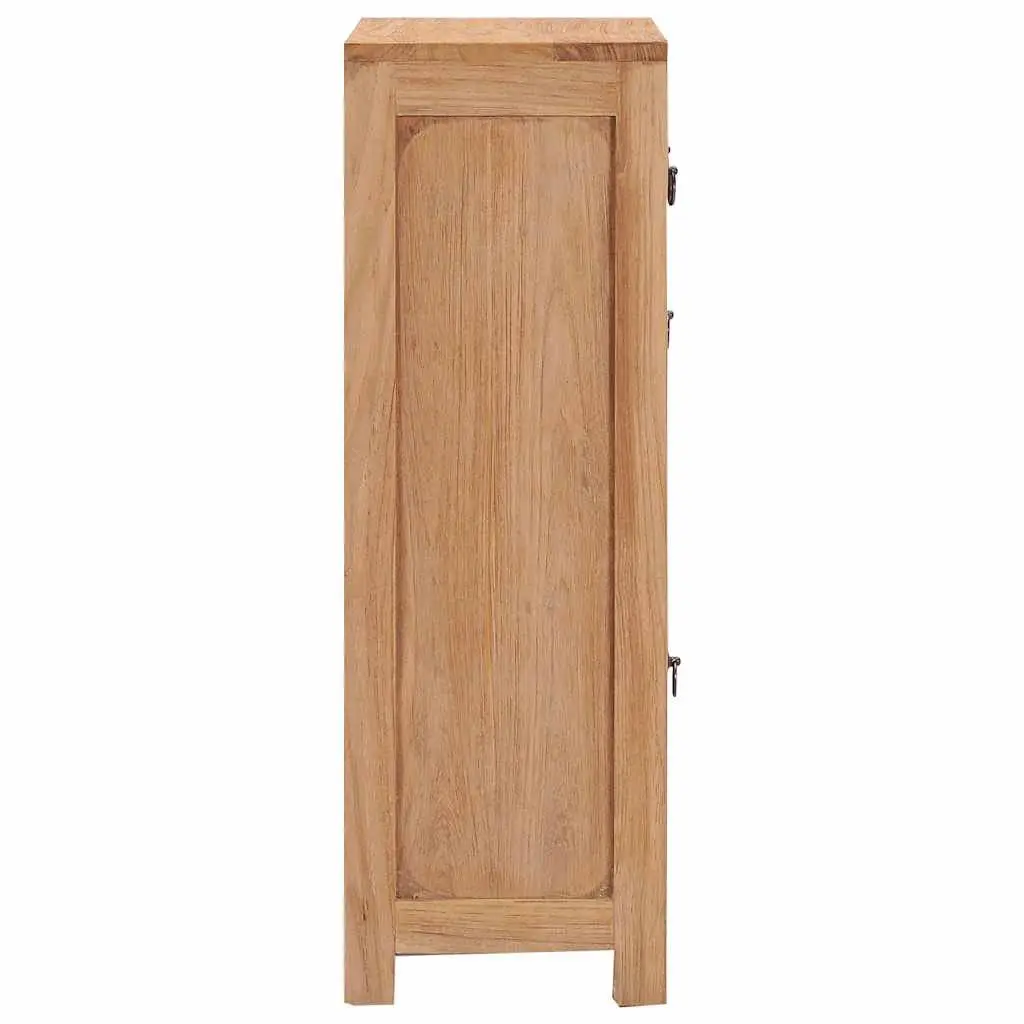 Sideboard Cabinet Brown 50x30x90 cm Solid Teak Wood Storage Buffet Rustic Colonial