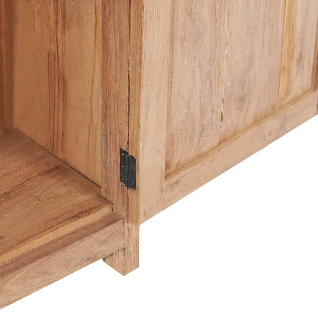 Sideboard Cabinet Brown 50x30x90 cm Solid Teak Wood Storage Buffet Rustic Colonial
