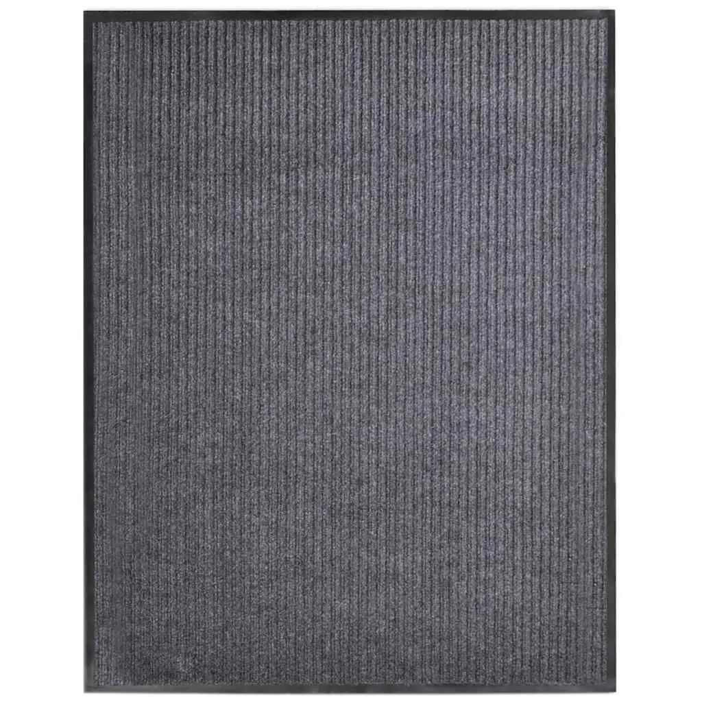Door Mat Grey 117x220 cm Non-slip PVC Backing