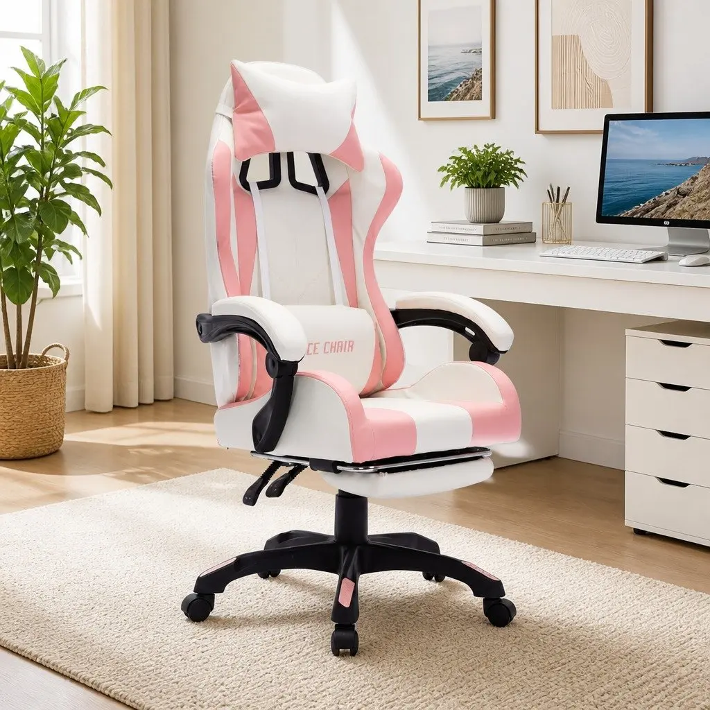 Gaming Chair with RGB Lighting Options