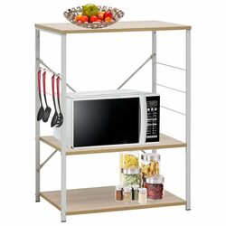 Compact 3-Tier Microwave Cabinet for Any Space