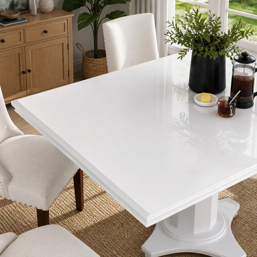 Table Protector Transparent 140x90 cm Waterproof PVC Film
