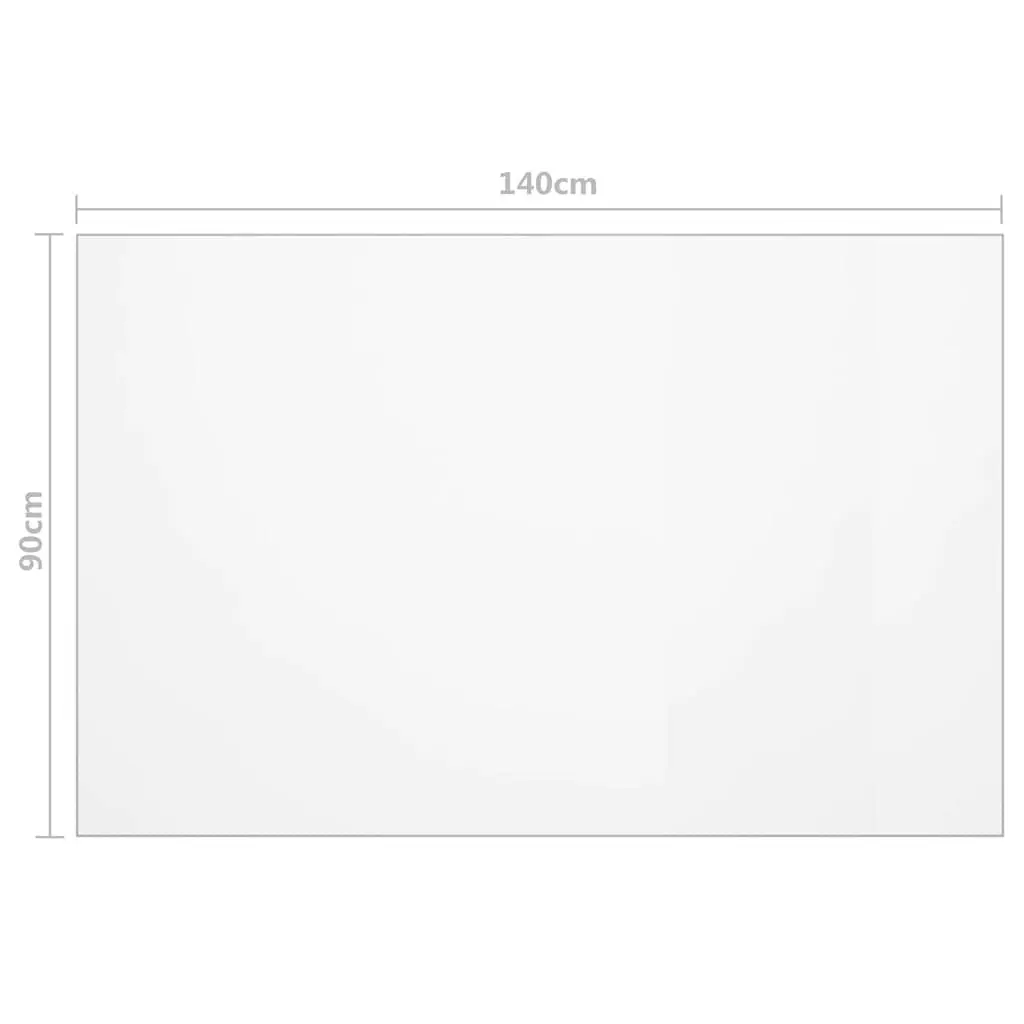 Table Protector Transparent 140x90 cm Waterproof PVC Film