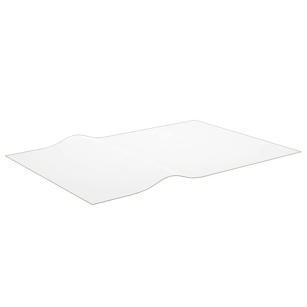 Rectangular Table Protector Mat Transparent 160 x 90 cm Waterproof Oil Resistant Easy to Clean
