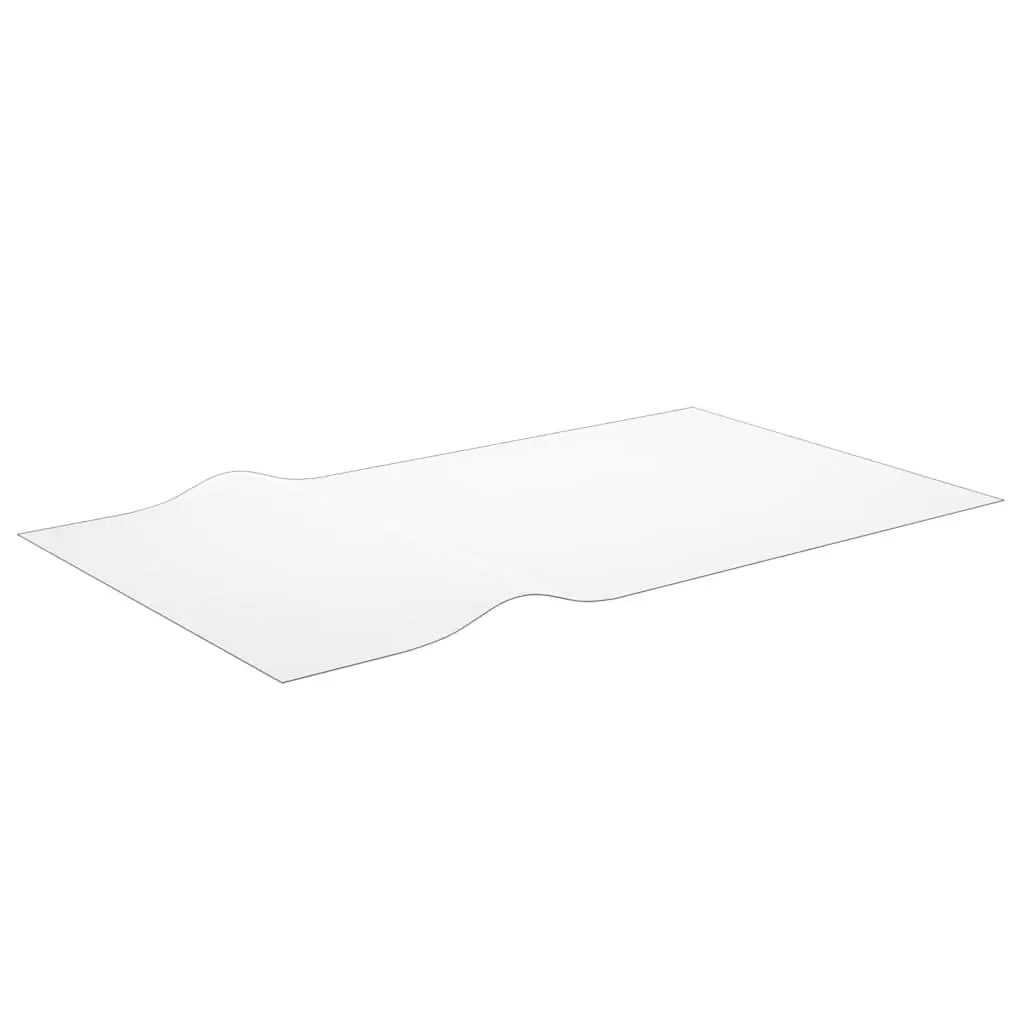 Table Protector Film Transparent Rectangular 180 x 90 cm Waterproof PVC Easy to Clean