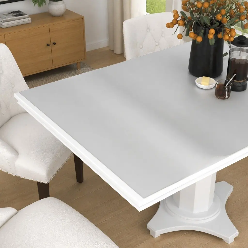 Table Protector Mat Transparent 180 x 90 cm Waterproof PVC Film