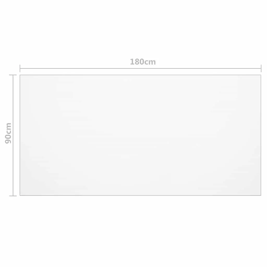 Table Protector Mat Transparent 180 x 90 cm Waterproof PVC Film