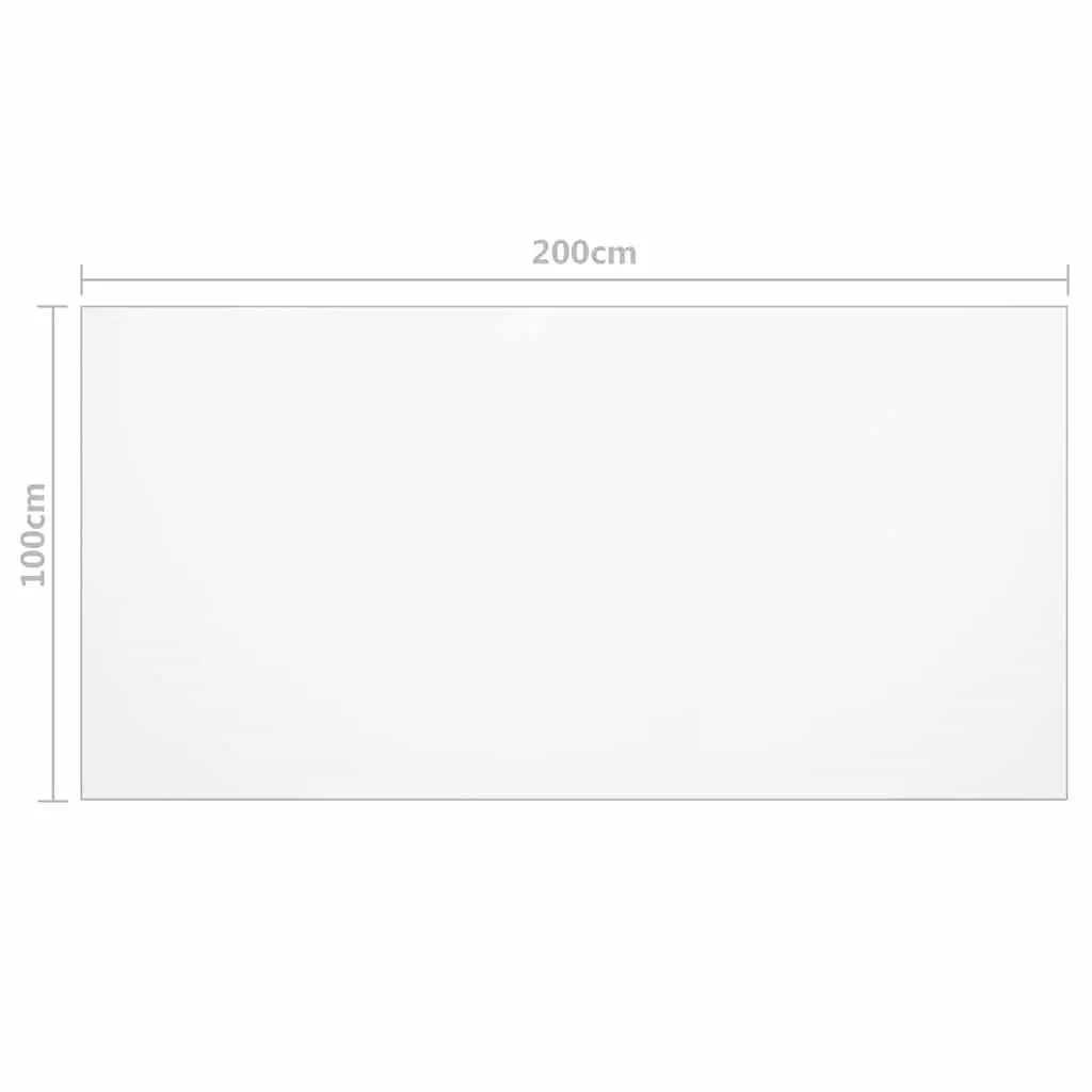 Table Protector Transparent 200 x 100 cm Waterproof PVC Film