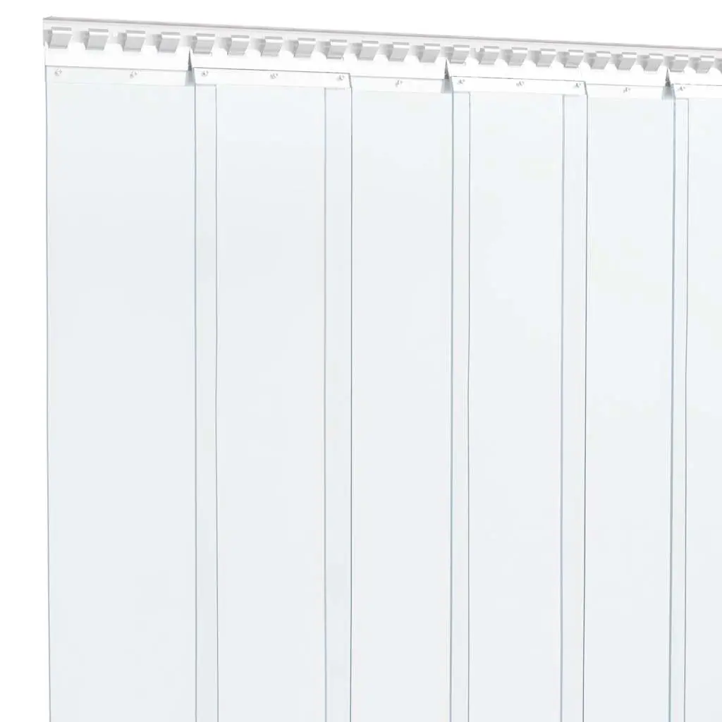 PVC Strip Curtain Roll Transparent 300mm Width Dust Protection Energy Saving 25m