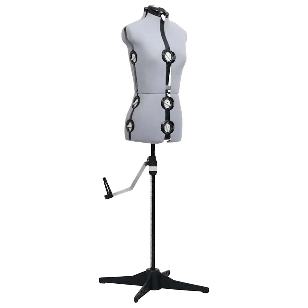 Adjustable Dress Form Grey S Size Customizable Bust Waist Hip Measurements