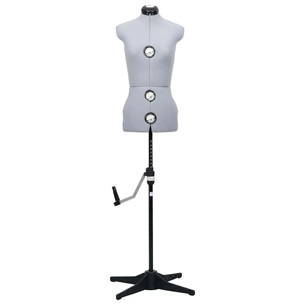Adjustable Dress Form Grey S Size Customizable Bust Waist Hip Measurements