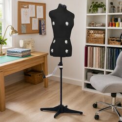 Adjustable Dress Form Female Black S Size 33-40 Mannequin Display Stand Tailor