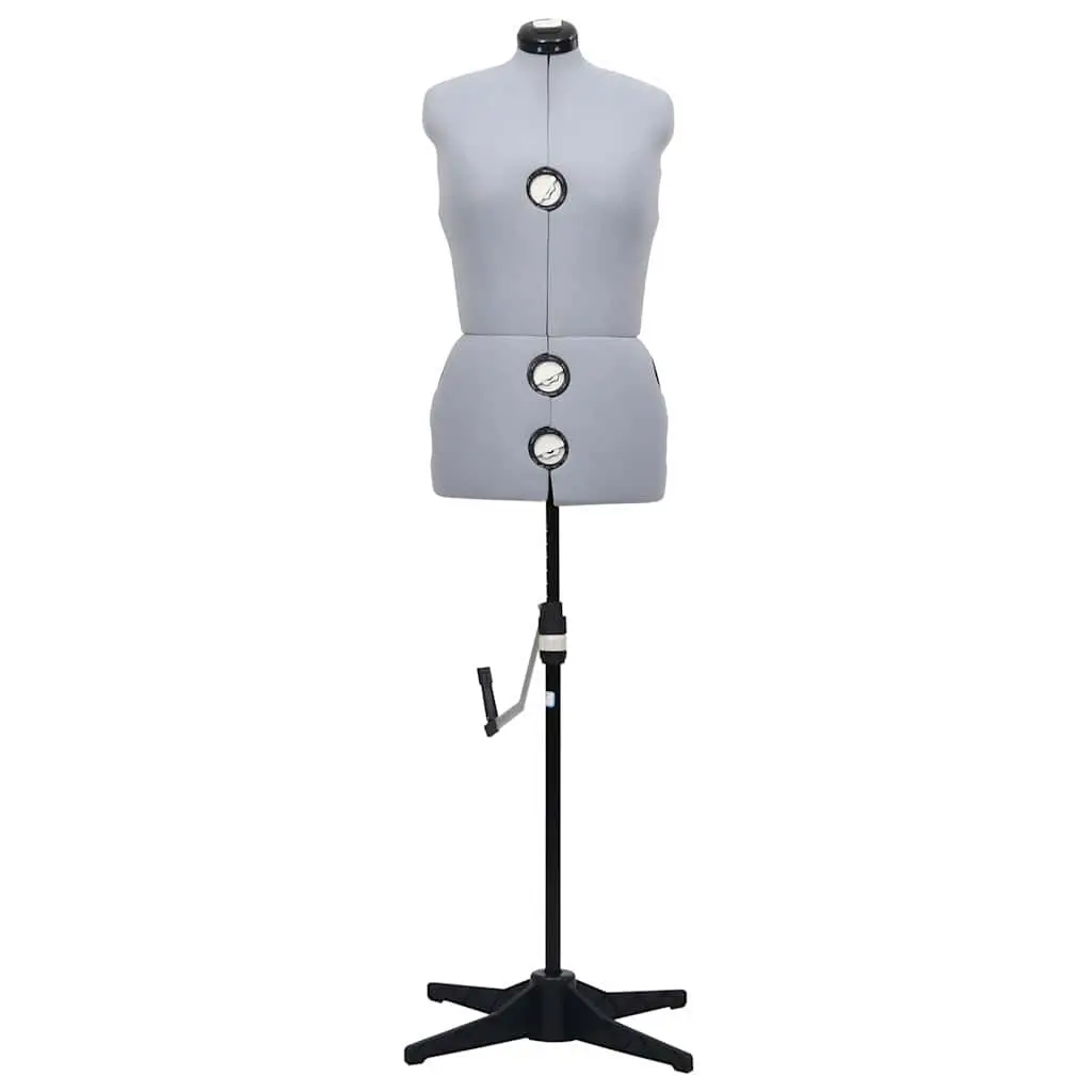 Adjustable Dress Form Grey M Size Customizable Bust Waist Hip Measurements