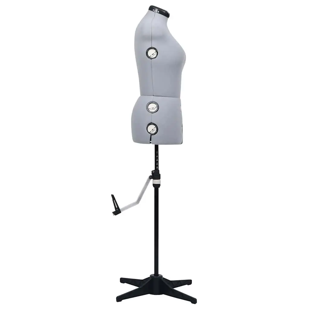 Adjustable Dress Form Grey M Size Customizable Bust Waist Hip Measurements
