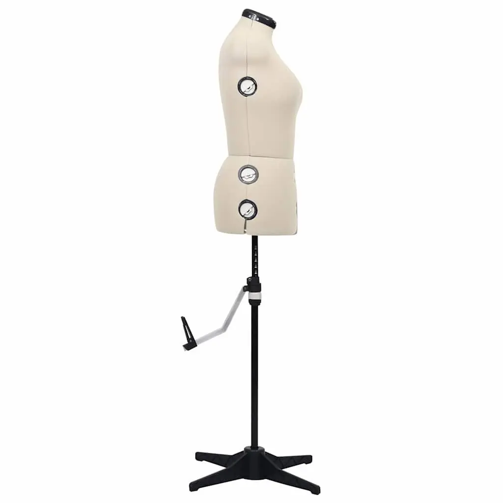 Adjustable Dress Form Mannequin Cream M Size 40-46 Height Customization