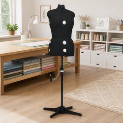 Adjustable Dress Form Female Black M Size 40-46 Mannequin Display Dummy Tailors