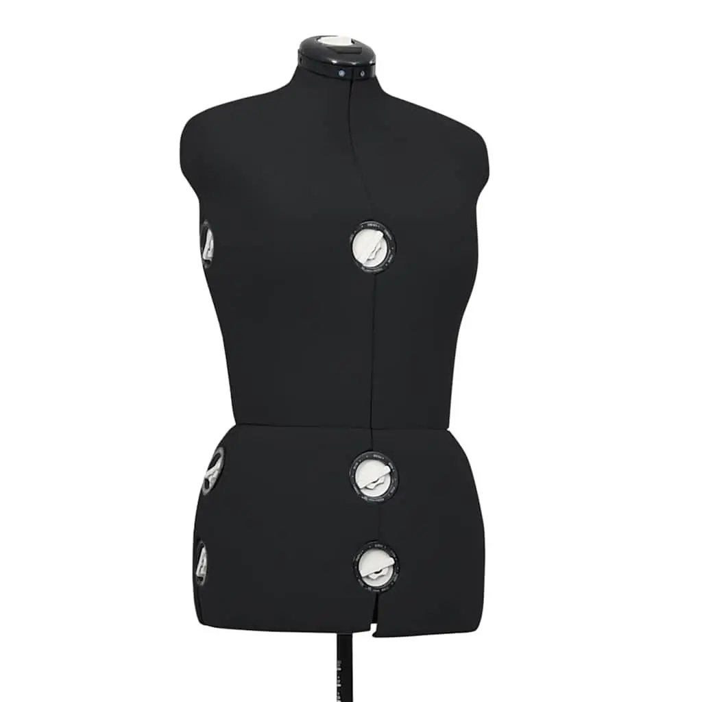 Adjustable Dress Form Black M Size 40-46 Height Adjustable Customizable Bust Waist Hip