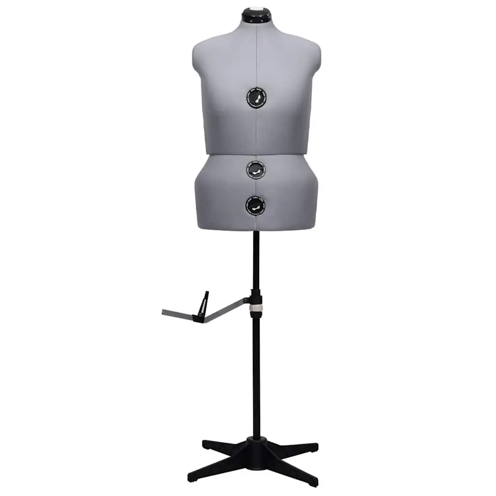 Adjustable Dress Form Grey L Size 44-50 Height Adjustable Customizable Measurements