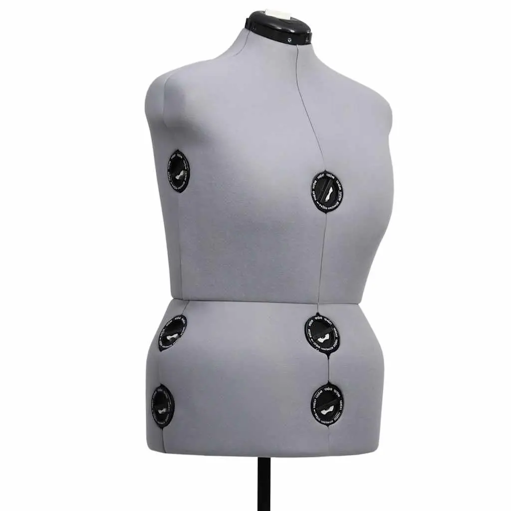 Adjustable Dress Form Grey L Size 44-50 Height Adjustable Customizable Measurements