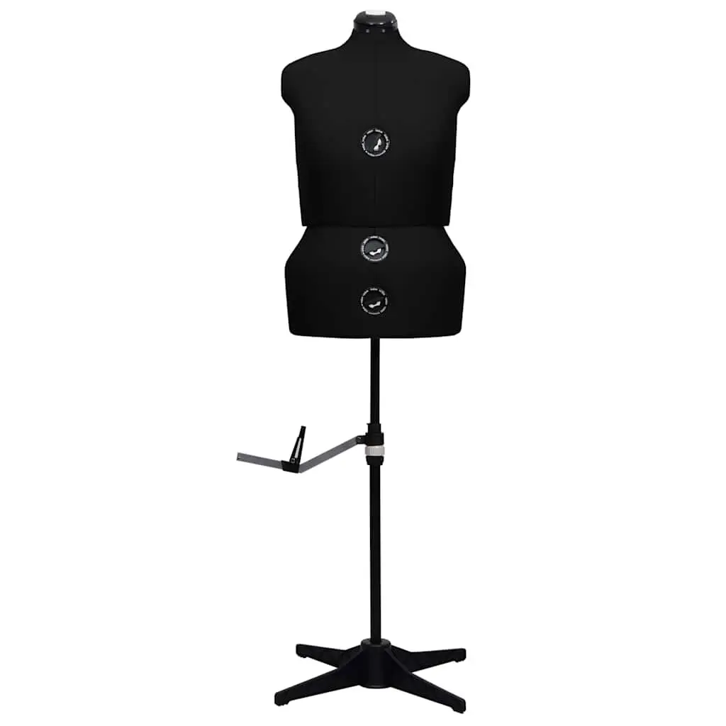 Adjustable Dress Form Black L Size 44-50 Height Adjustable Customizable Measurements