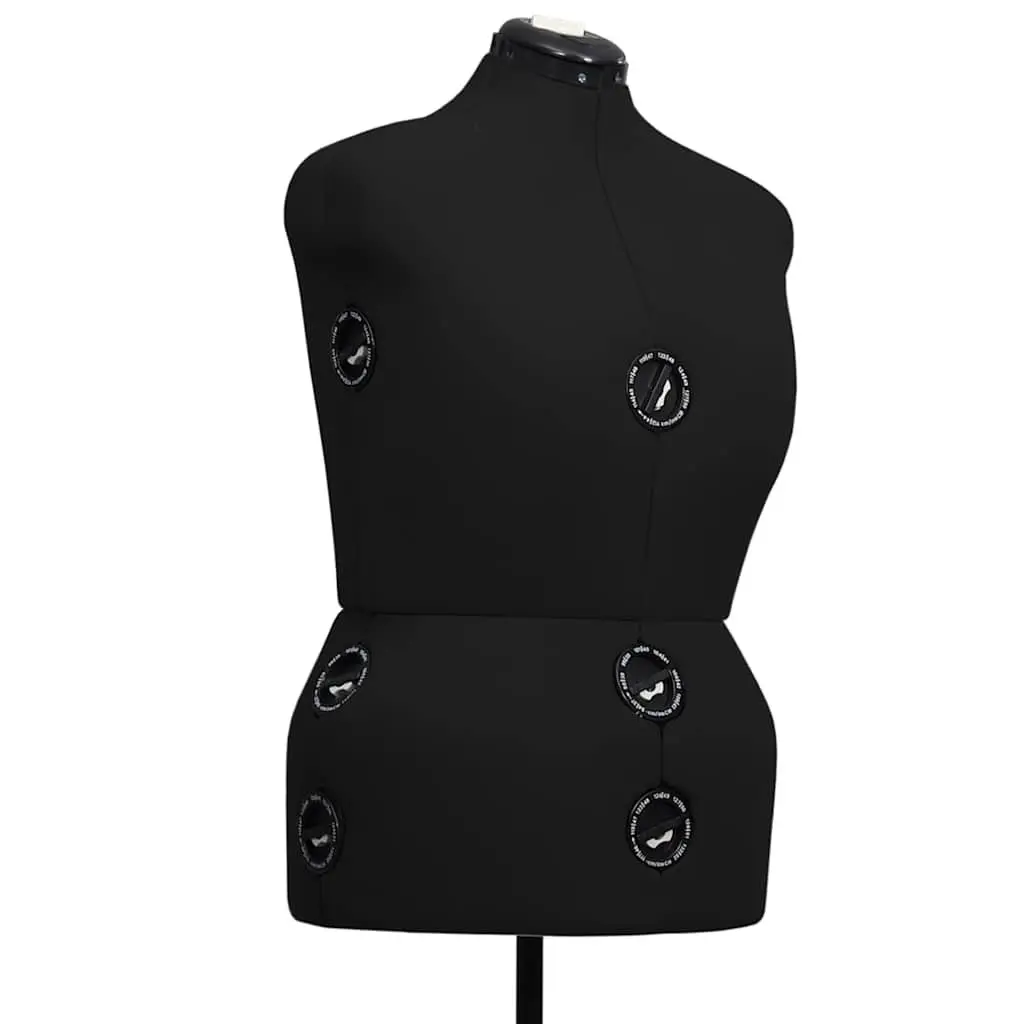 Adjustable Dress Form Black L Size 44-50 Height Adjustable Customizable Measurements