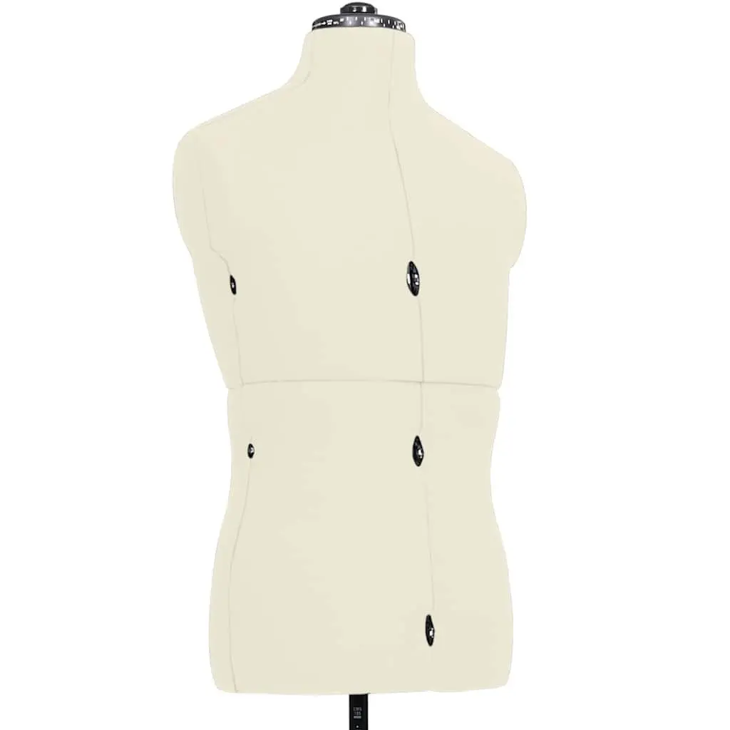 Adjustable Dress Form Mannequin Cream 37 to 45 Height Adjustable Customizable Measurements