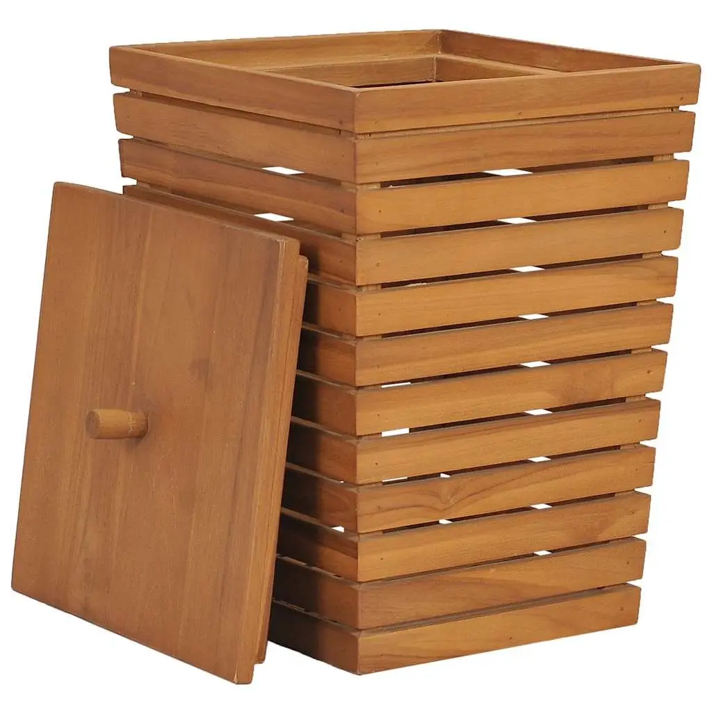 Slatted Laundry Basket 30x30x45cm