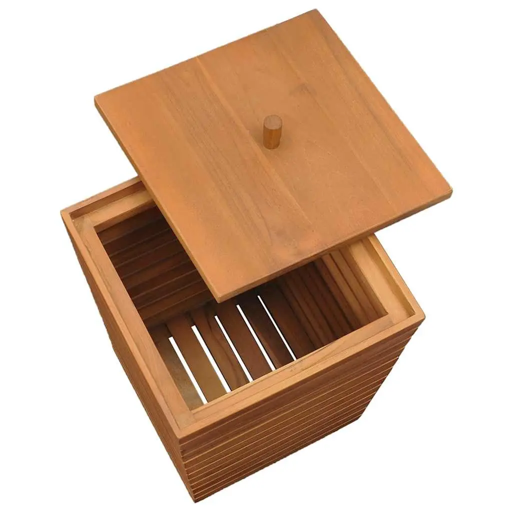 Slatted Laundry Basket 30x30x45cm