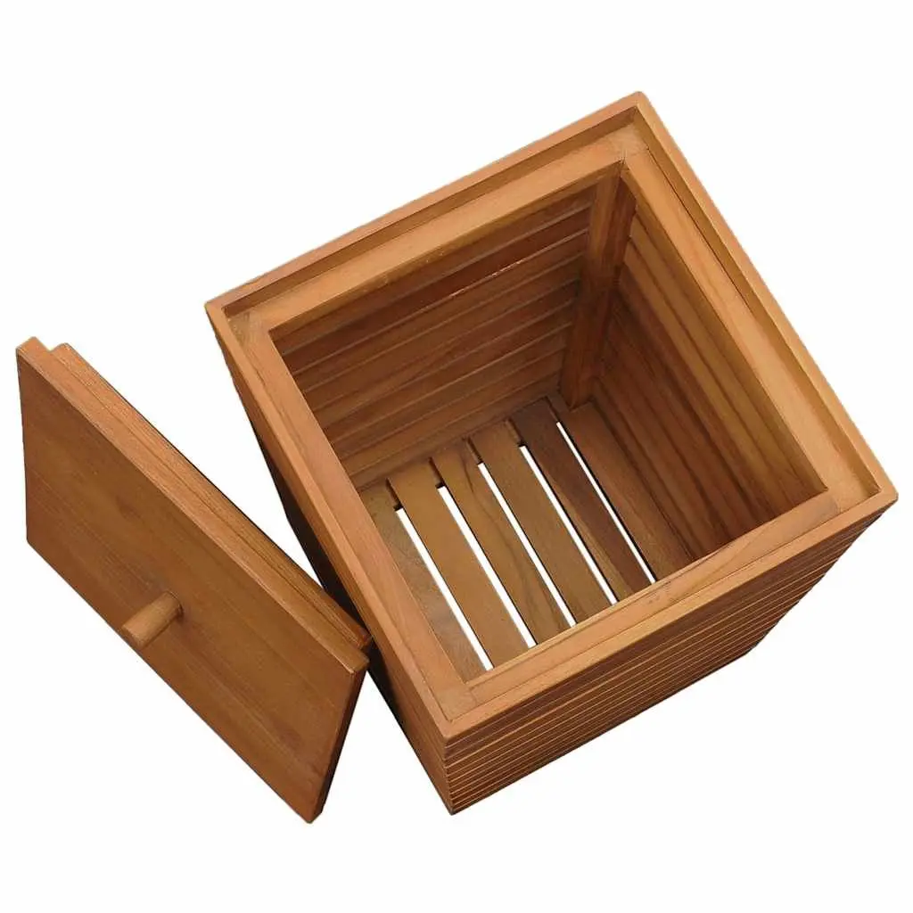 Slatted Laundry Basket 30x30x45cm