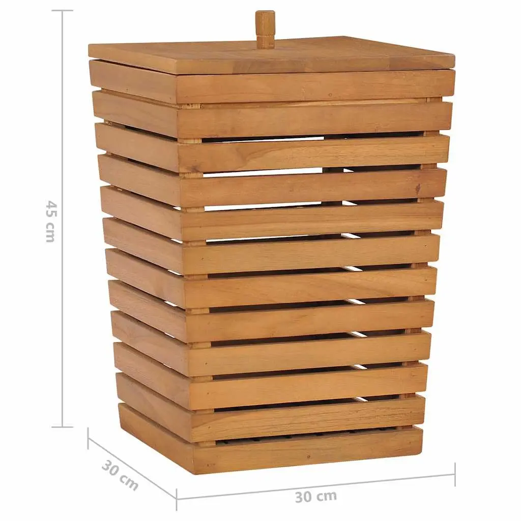 Slatted Laundry Basket 30x30x45cm