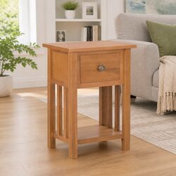 Compact and Sturdy End Table with Storage Space