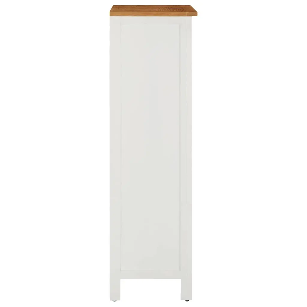 Wine Cabinet Brown Solid Oak Wood 7 Open Wine Racks Storage Holder