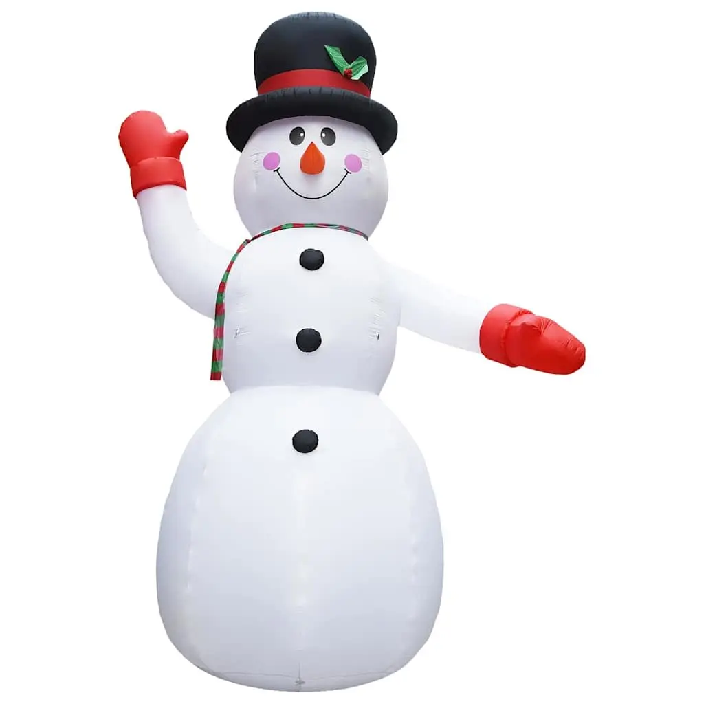 Inflatable Snowman Decoration XXL 600cm Self-Inflating LED Outdoor Garden Display
