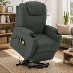 Compact Electric Massage Recliner Chair with Lift and Massage