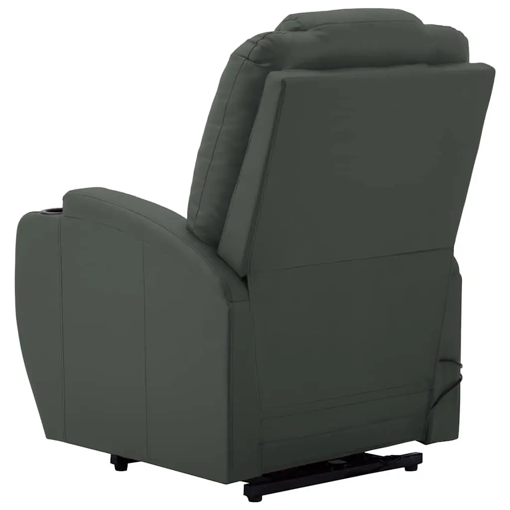 Electric Massage Recliner Chair Anthracite Stand Up Power Lift 6 Point Vibration