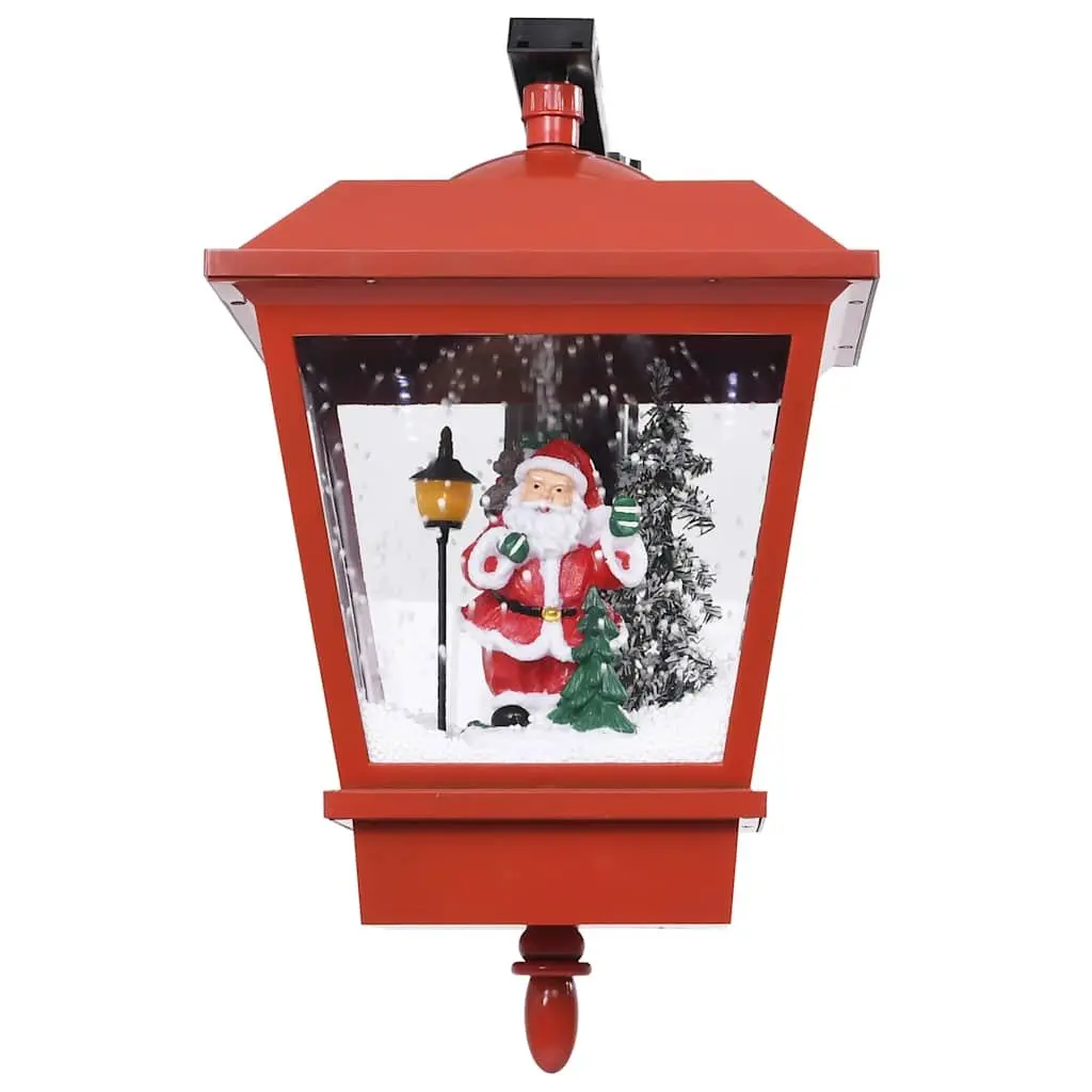 Christmas LED Wall Lamp Snow Falling Design Santa Holiday Decoration 40x27x45cm