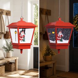 LED Christmas Hanging Lamp with Snow 27x27x45cm