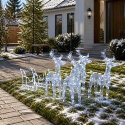 Christmas Reindeer Sleigh Lights for Your Holiday Decor