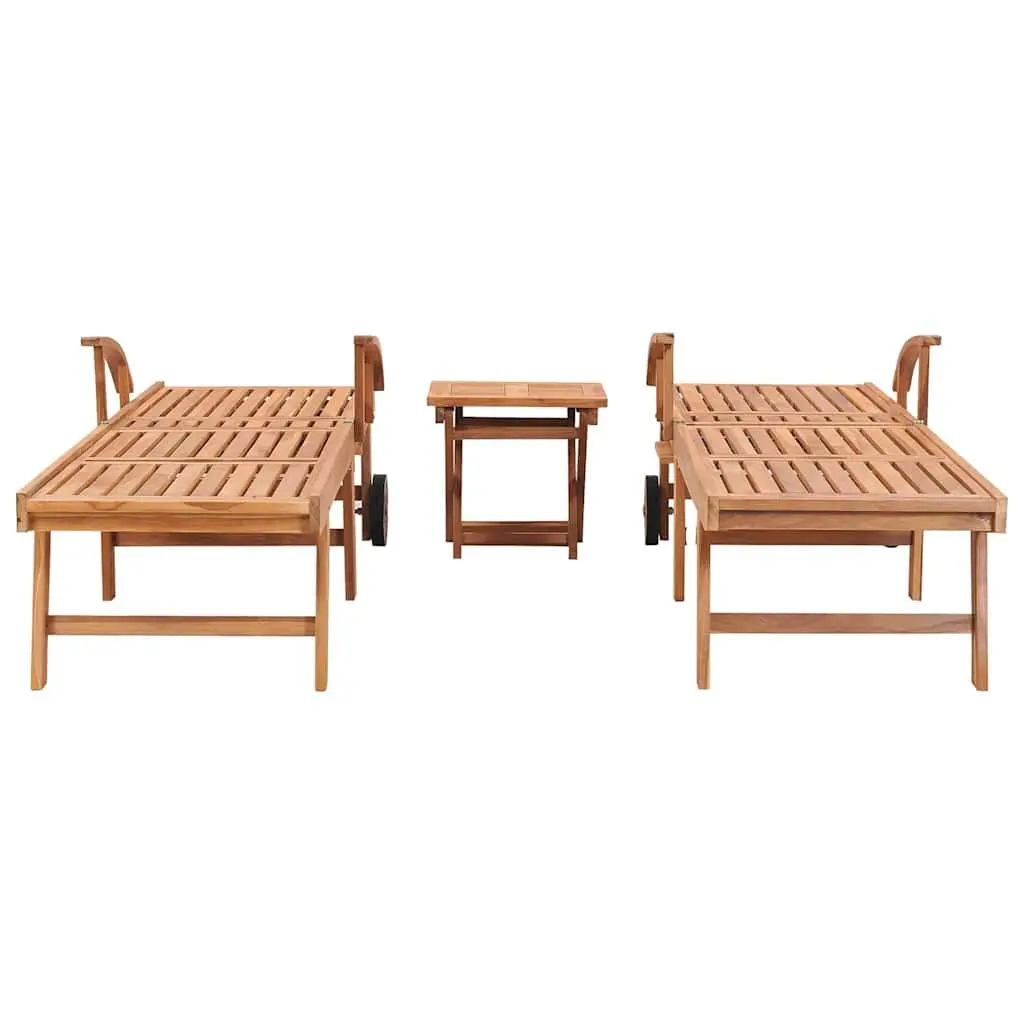 Sun Lounger Set with Table