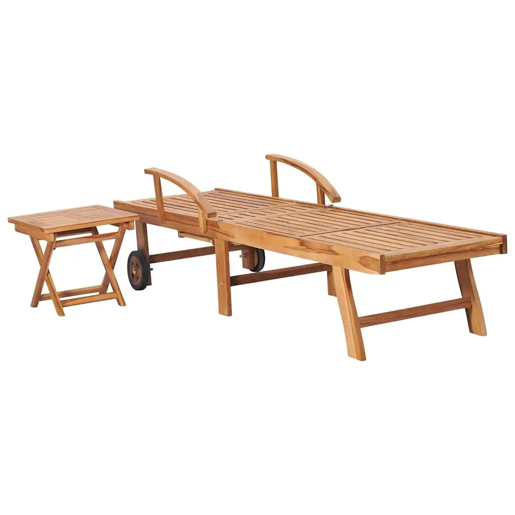 Sun Lounger Set with Table