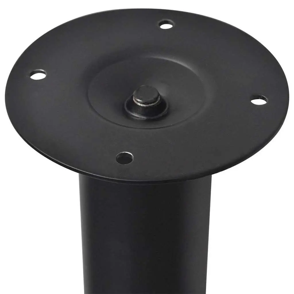 Black Telescopic Table Legs Adjustable Height 710 to 1100 mm Set of 4 Furniture Accessories