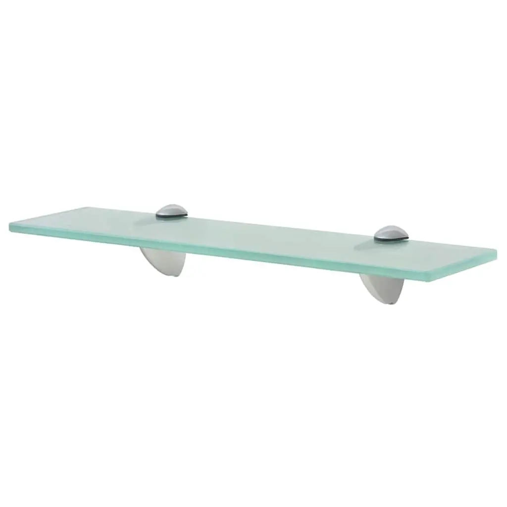 Glass Floating Wall Shelves Transparent 40x10 cm Suitable for Bathroom Bedroom Living Room Display