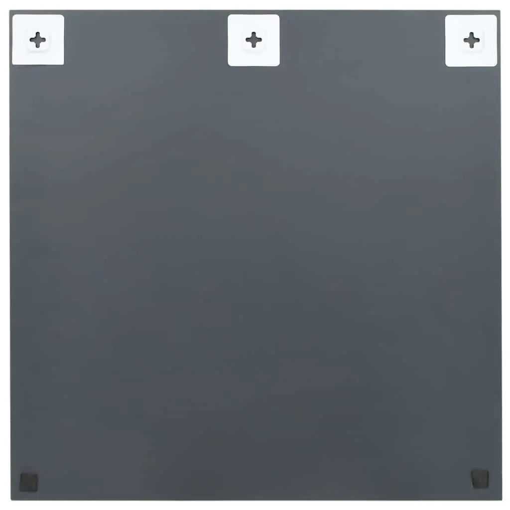 Square Wall Mirror 60x60 cm Silver Glass Reflective Home Decor Living Room