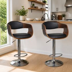 Your New Favorite Bar Stools: Set of 2 in Black