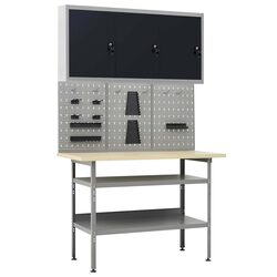 Compact Workbench and Wall Storage Solution for Organizing Tools