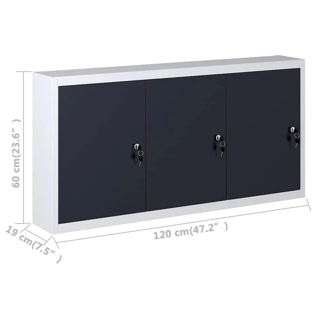 Workbench Black 120cm Heavy-Duty with 3 Wall Panels and 1 Wall Cabinet for Workshop Garage Storage 500kg Capacity